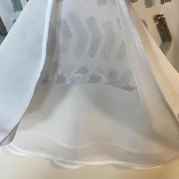 NWT. NIC + ZOE XS Tropic Party Embellished Sleeveless Top. - Picture 7 of 10